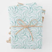 Feuille De Papier Cadeau Noël à la menthe d'Aqua (En situation)