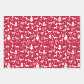 Feuille De Papier Cadeau Noël à l'Alaska Husky (Devant 2)