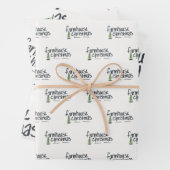 Feuille De Papier Cadeau Noël agricole (En situation)