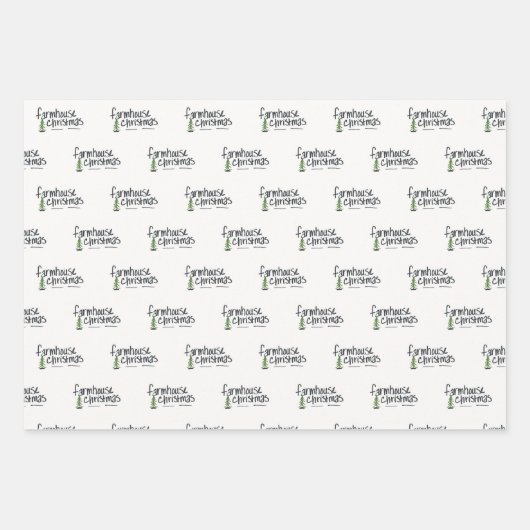 Feuille De Papier Cadeau Noël agricole (Devant)