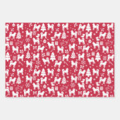 Feuille De Papier Cadeau Noël Akita (Devant 3)