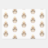 Feuille De Papier Cadeau Noël Angel Bunny (Devant 3)