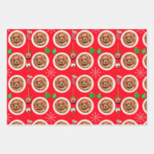 Feuille De Papier Cadeau Noël Animal Photo Motif Traite Jouets (Devant 2)