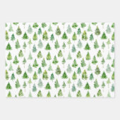 Feuille De Papier Cadeau Noël aquarelle chic (Devant 3)