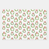 Feuille De Papier Cadeau Noël aquarelle chic (Devant)