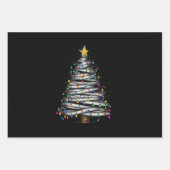 Feuille De Papier Cadeau Noël Arbre clair (Devant)