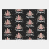 Feuille De Papier Cadeau Noël Arbre Leopard Funny Noël (Devant)