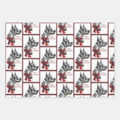 Feuille De Papier Cadeau Noël Arlequin Great Dane (Devant 2)