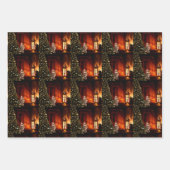 Feuille De Papier Cadeau Noël aux chats du Bengale (Devant 2)