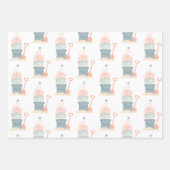 Feuille De Papier Cadeau Noël balnéaire côtier (Devant)