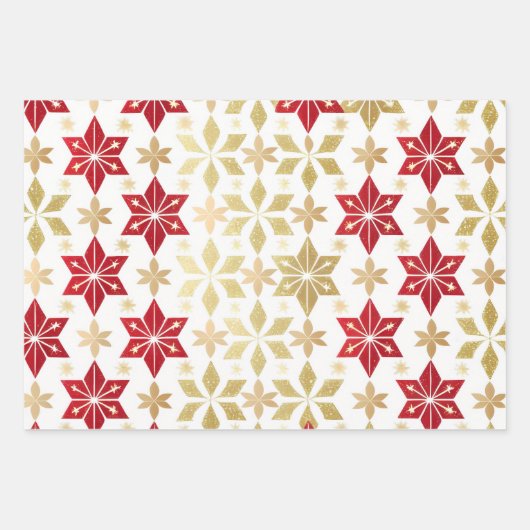 Feuille De Papier Cadeau noël belle parties scintillant motif (Devant 3)