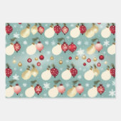 Feuille De Papier Cadeau noël belle parties scintillant motif (Devant 2)