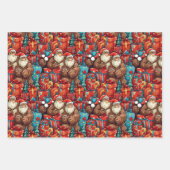 Feuille De Papier Cadeau Noël Bigfoot Sasquatch (Devant)