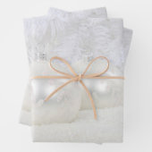 Feuille De Papier Cadeau Noël blanc (En situation)