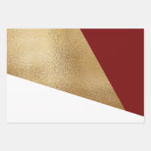 Feuille De Papier Cadeau Noël blanc rouge géométrique moderne (Devant 3)