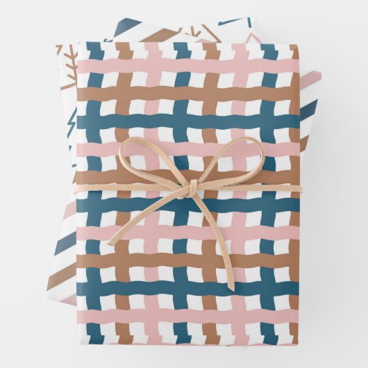 Feuille De Papier Cadeau Noël Boho (En situation)