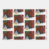 Feuille De Papier Cadeau Noël Boston Terrier (Devant 2)