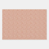 Feuille De Papier Cadeau Noël Brown Jeu d'arbres modernes 3 (Devant 2)