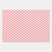 Feuille De Papier Cadeau Noël Candy Mittens Rouge Vert rose Motif (Devant 2)