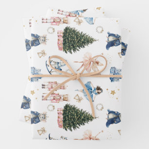 Feuille De Papier Cadeau Noël Casse-Noisette 