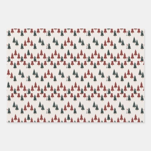 Feuille De Papier Cadeau Noël classique (Devant 3)