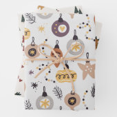 Feuille De Papier Cadeau Noël classique (En situation)