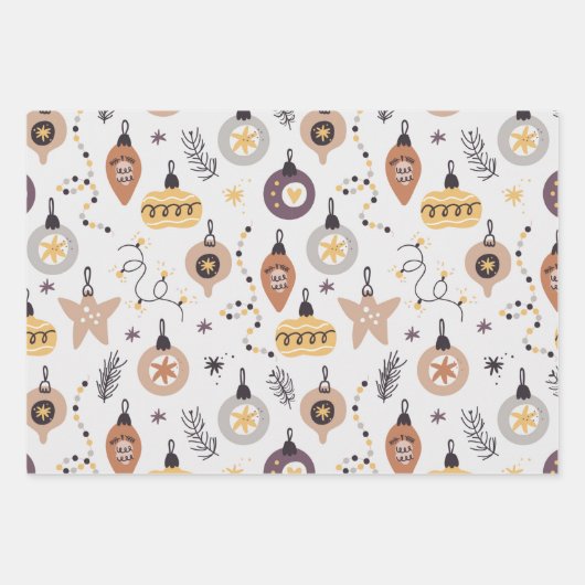 Feuille De Papier Cadeau Noël classique (Devant)