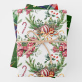 Feuille De Papier Cadeau Noël classique (En situation)