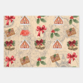 Feuille De Papier Cadeau Noël classique (Devant 3)