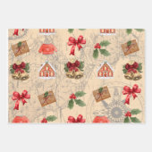 Feuille De Papier Cadeau Noël classique (Devant)