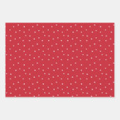 Feuille De Papier Cadeau Noël classique rouge et vert moderne (Devant 2)