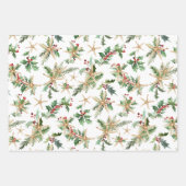 Feuille De Papier Cadeau Noël Côtier Plage Tropical Starfish Bleu (Devant)