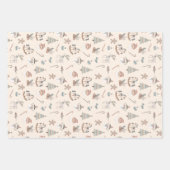 Feuille De Papier Cadeau Noël Cozy Boho (Devant)