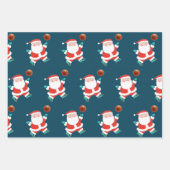 Feuille De Papier Cadeau Noël créatif de basket-ball (Devant)