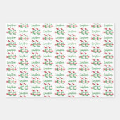 Feuille De Papier Cadeau Noël © Cross Country Running Ajouter des noms (Devant 2)