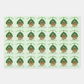 Feuille De Papier Cadeau Noël Cute Norwich Terrier (Devant 2)