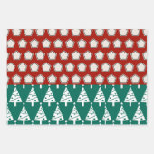 Feuille De Papier Cadeau Noël de baseball avec le Père Noël (Devant 2)