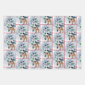 Feuille De Papier Cadeau Noël de Bulldog anglais (Devant 2)