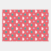 Feuille De Papier Cadeau Noël de chatte à ragdoll (Devant 3)