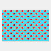 Feuille De Papier Cadeau Noël de Goldfish Père Noël (Devant)