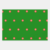 Feuille De Papier Cadeau Noël de golf créatif (Devant 3)