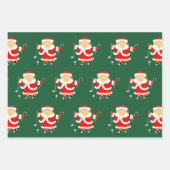 Feuille De Papier Cadeau Noël de golf créatif (Devant)