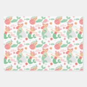 Feuille De Papier Cadeau Noël de la mère (Devant)