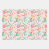 Feuille De Papier Cadeau Noël de la mère (Devant)