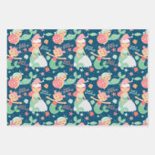 Feuille De Papier Cadeau Noël de la mère (Devant)