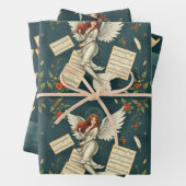 Feuille De Papier Cadeau Noël de la mère (En situation)