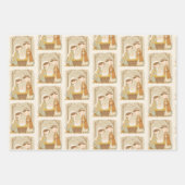 Feuille De Papier Cadeau Noël de la Nativité mignonne (Devant)