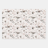 Feuille De Papier Cadeau Noël de la nature hivernale (Devant 3)