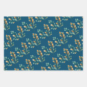 Feuille De Papier Cadeau Noël de l'aquarelle du bois mou (Devant 2)