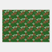 Feuille De Papier Cadeau Noël de mignonne Reindeer (Devant 2)